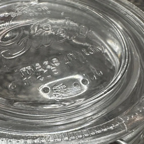 Bormioli Rocco Fido Case Clear 1L Glass Storage Jar with Secure Silver Lid NEW - Picture 4 of 12